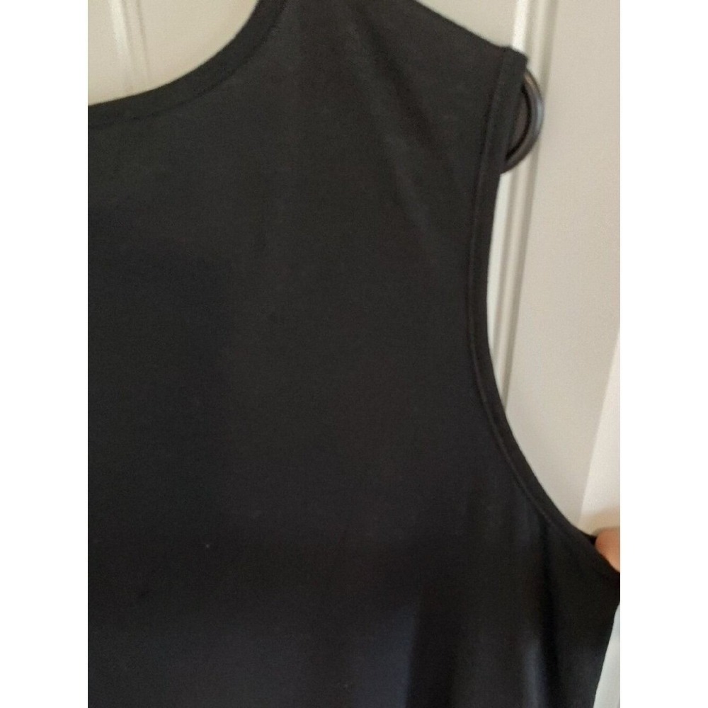 Kim Rogers Curvy Lace Overlay Tank Top 1X Black White New Boho Shell women - Picture 5 of 12